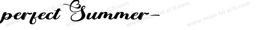 perfect Summer字体转换